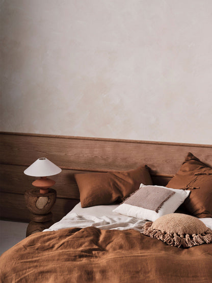 Pure Linen Nimes Cinnamon King Pillowcase