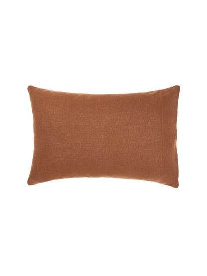 Pure Linen Nimes Cinnamon King Pillowcase