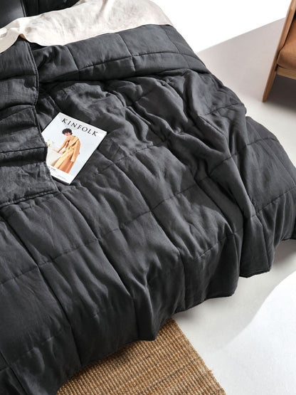 Pure Linen Nimes Magnet Coverlet