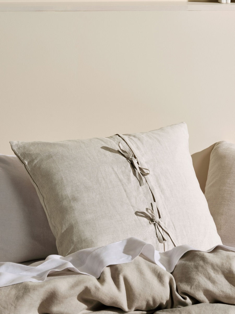 Pure Linen Nimes Natural European Pillowcase