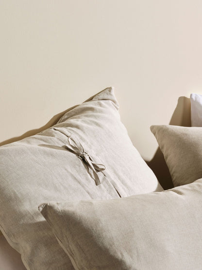 Pure Linen Nimes Natural Quilt Cover Set