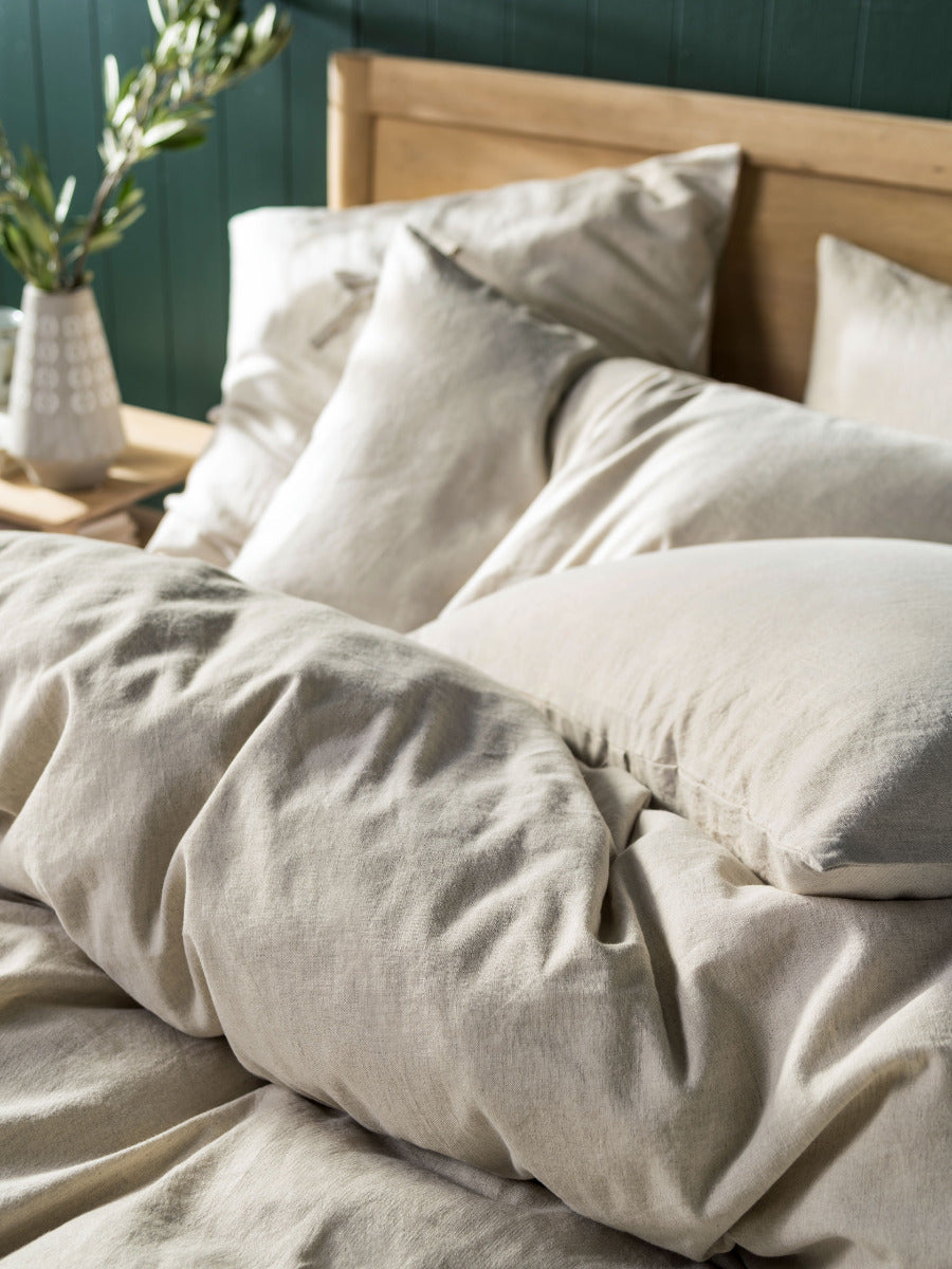 Pure Linen Nimes Natural Standard Pillowcase