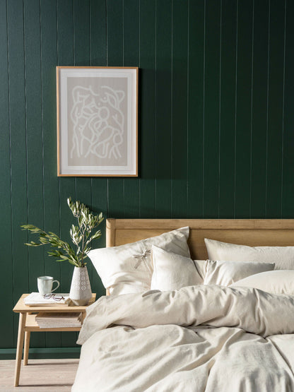 Pure Linen Nimes Natural Standard Pillowcase
