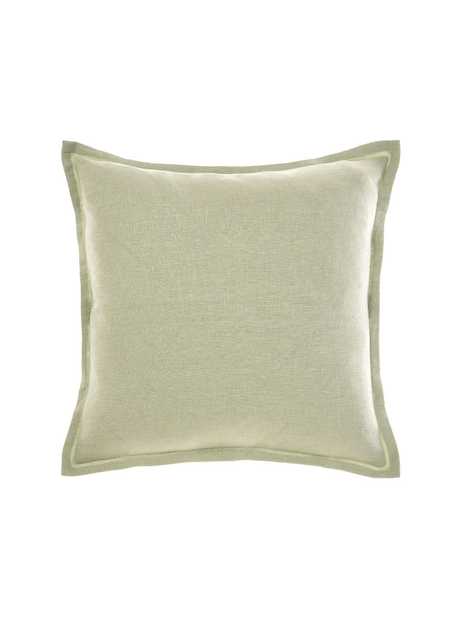Pure Linen Nimes Wasabi 48x48cm Cushion