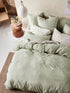 Pure Linen Nimes Wasabi Quilt Cover Set