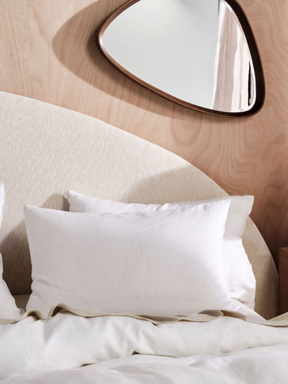 Pure Linen Nimes White Quilt Cover Set