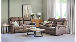 Dendy Fabric 3 Seater, 2 Seater and Recliner Chair