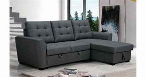 Gabby Fabric Lounge with Sofabed and Storage Corner Chaise