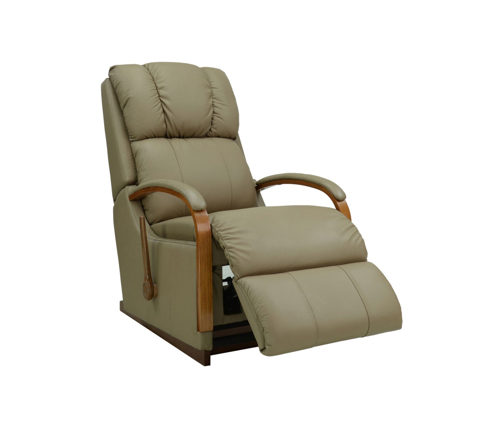 La-Z-Boy Harbor Town XL Leather Rocker Recliner with Adjustable