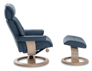 IMG Nordic 93 Leather Chair and Ottoman