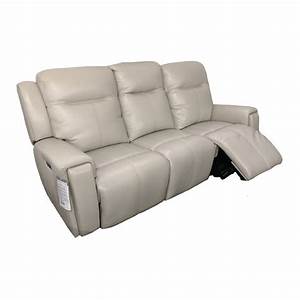 La-Z-Boy United Leather 3 Seater Twin Power Recliner with Adjustable Headrests and USB Ports