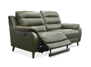 La-Z-Boy Vermont Leather 2.5 Seater Twin Power Recliner with Adjustable Headrests