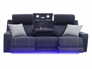 Zane Fabric 3 Seater Electric Sofa